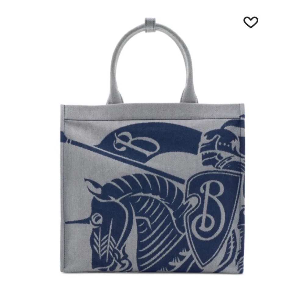 Burberry Small EKD Canvas Tote Bag